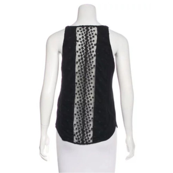 Sandro sleeveless star-accented top 2 - Picture 1 of 7